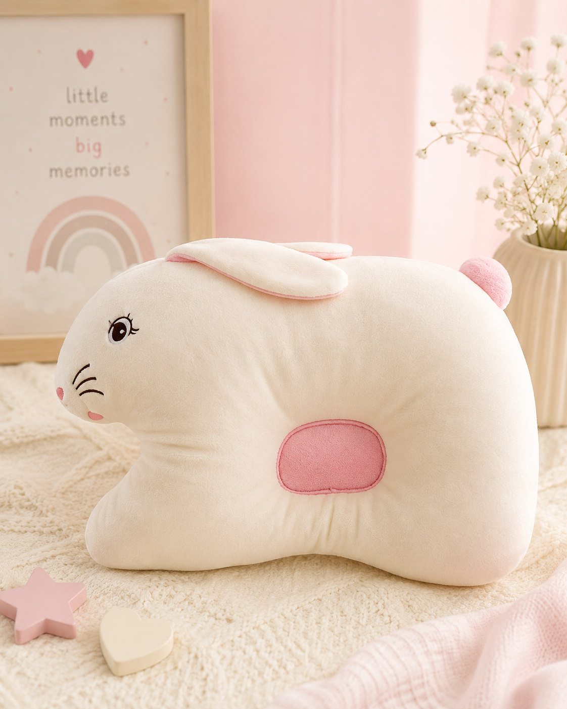 Velvet Baby Head Shaping Pillow – Rabbit