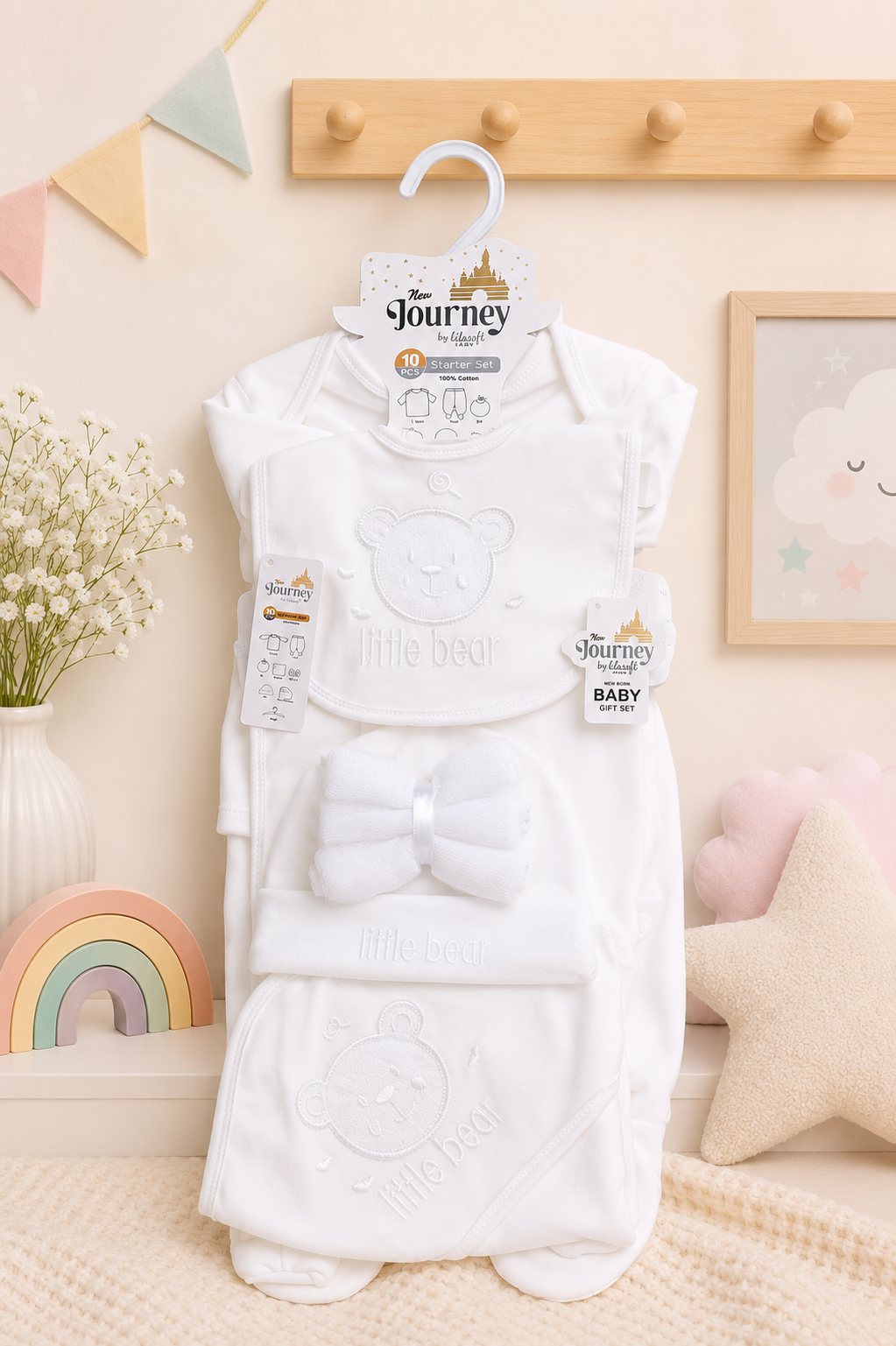 Velvet White Bear Starter Set