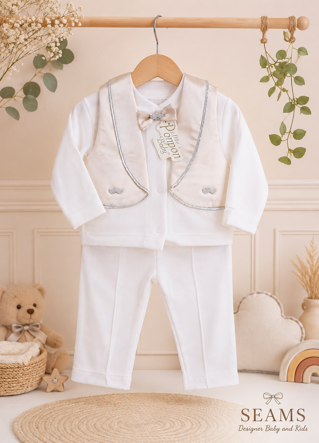 Tiny Gentleman 3-Piece luxury Formal Suit Set