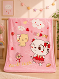 Plush Baby Blanket Large(Kitty Pink) 50"x40"