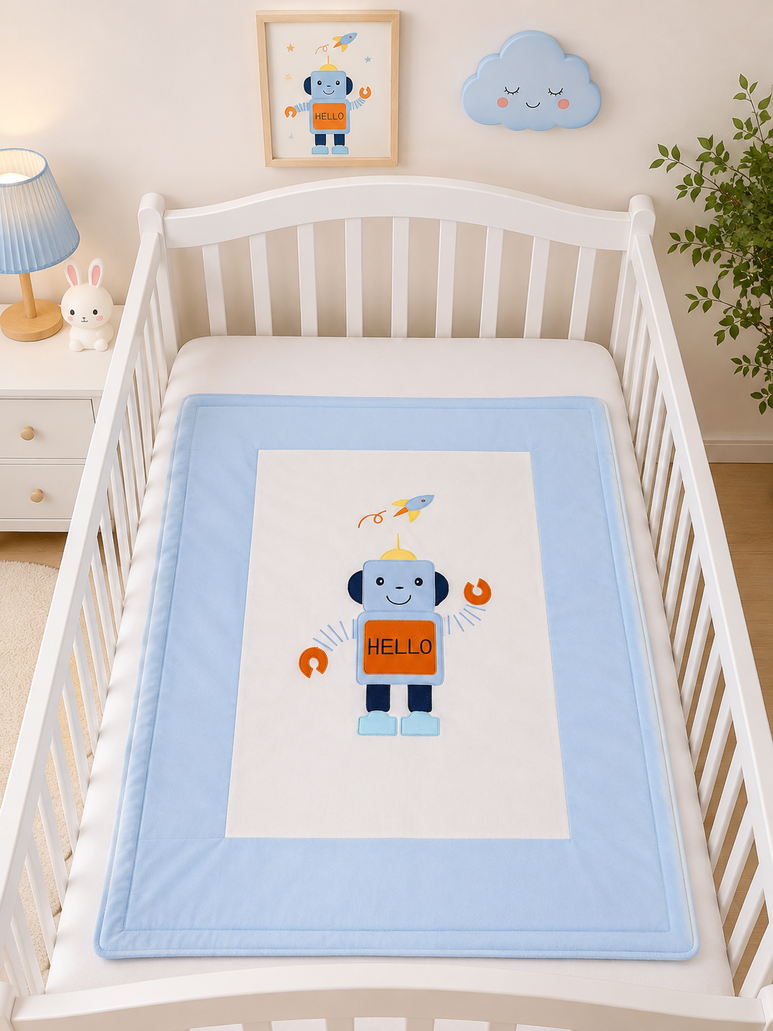 Baby quilt (Robot)