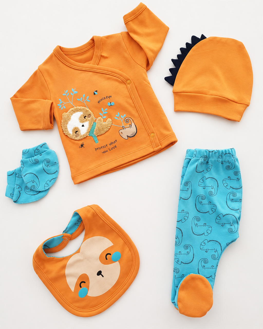 5-Piece set Little Sloth