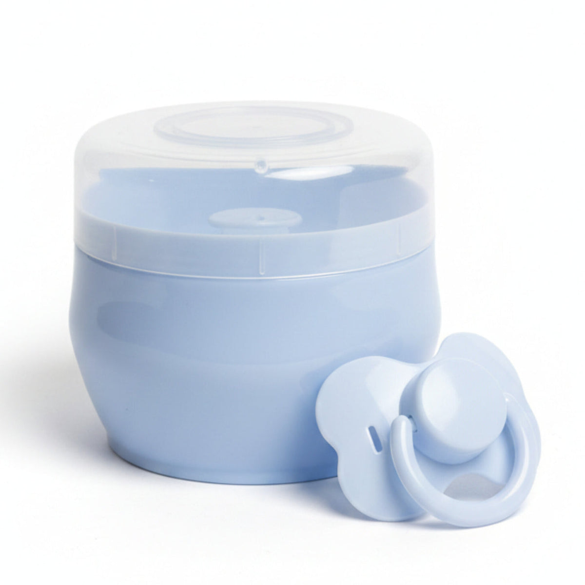 Baby powder Puff with Free Pacifier - Blue