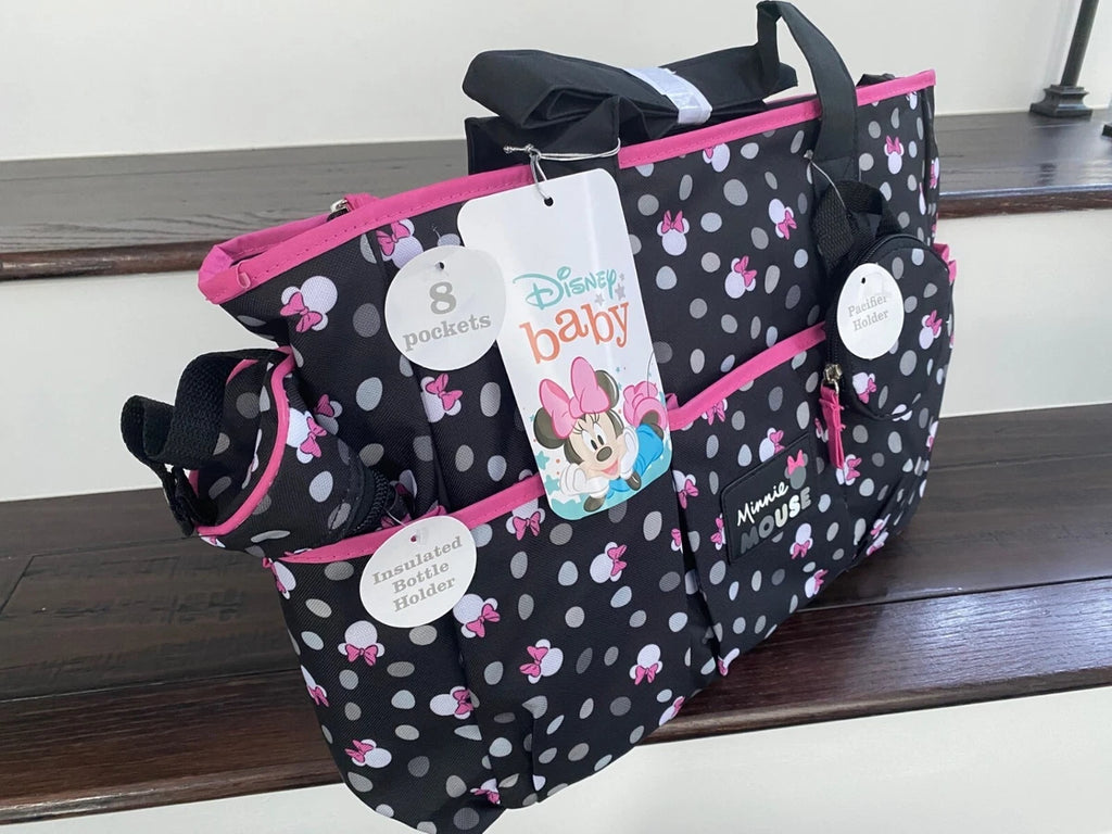 Multi-function Disney polka minnie bag 3pcs set