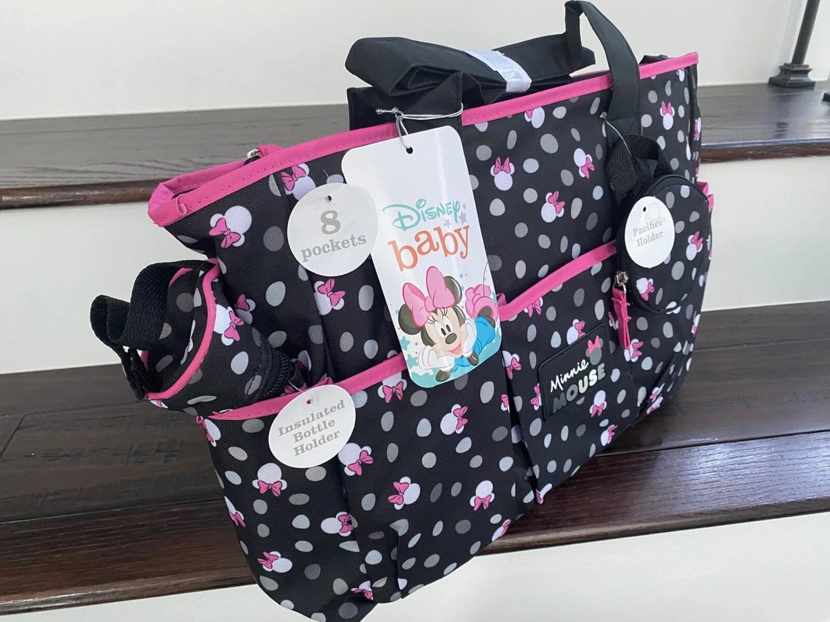 Multi-function Disney polka minnie bag 3pcs set