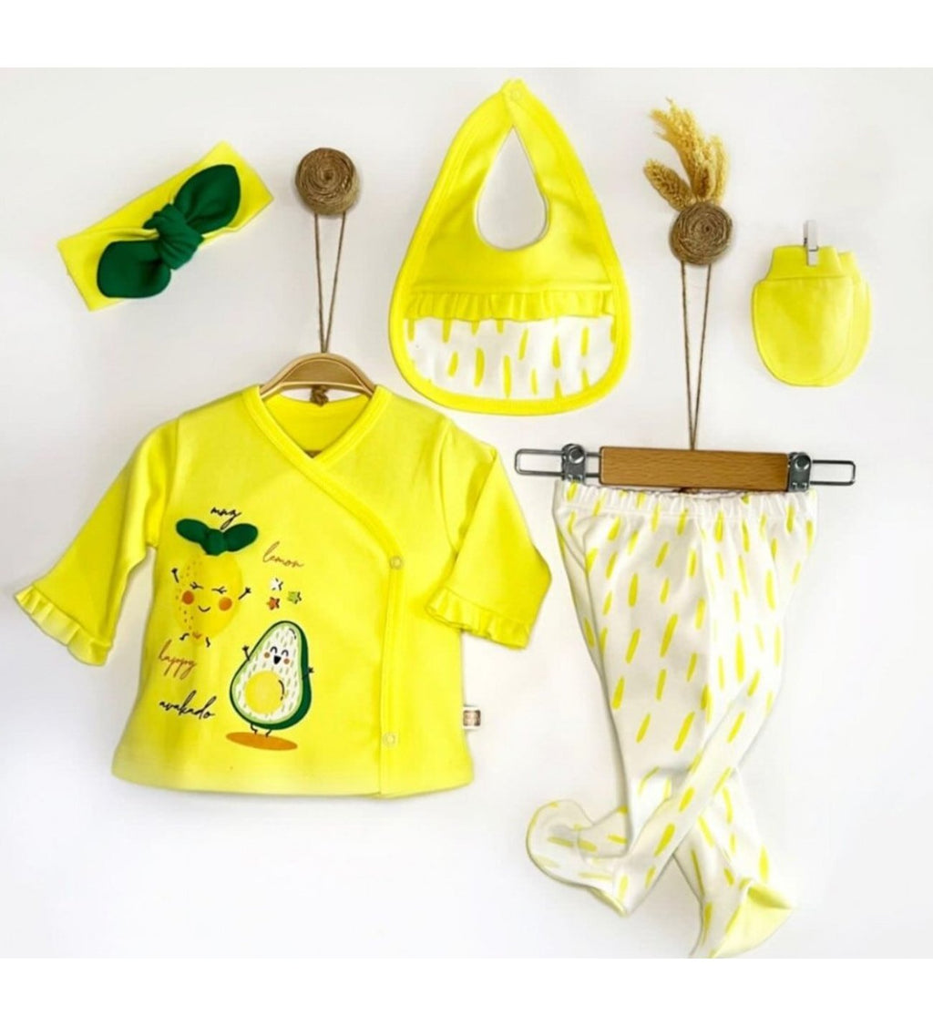 5-Piece set Avocado and Lemon